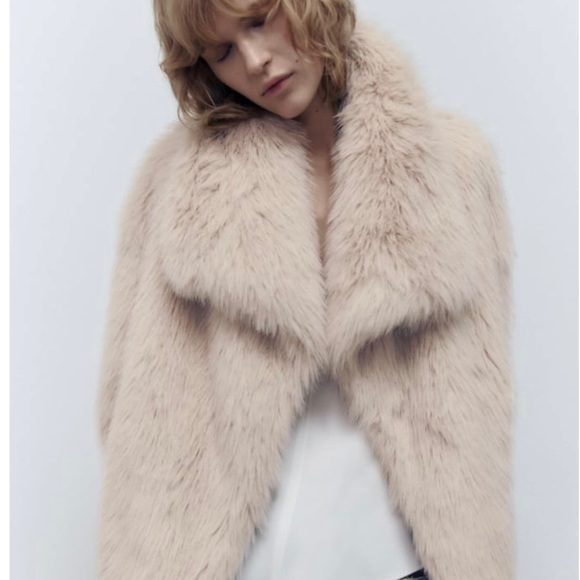 Zara Faux Fur Jacket - Picture 1 of 5